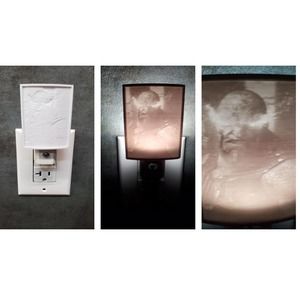 Justice League Knightmare Darkseid 3D Printed Lithophane Auto LED Night Light